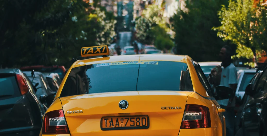 taxi car in athens